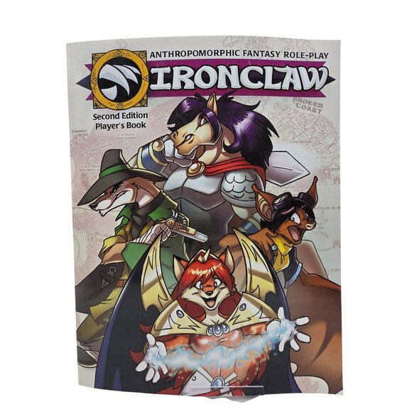 Ironclaw Players Book 2nd Ed Anthropomorphic Fantasy RPG Oklacon 2013 Paperback - Picture 1 of 15